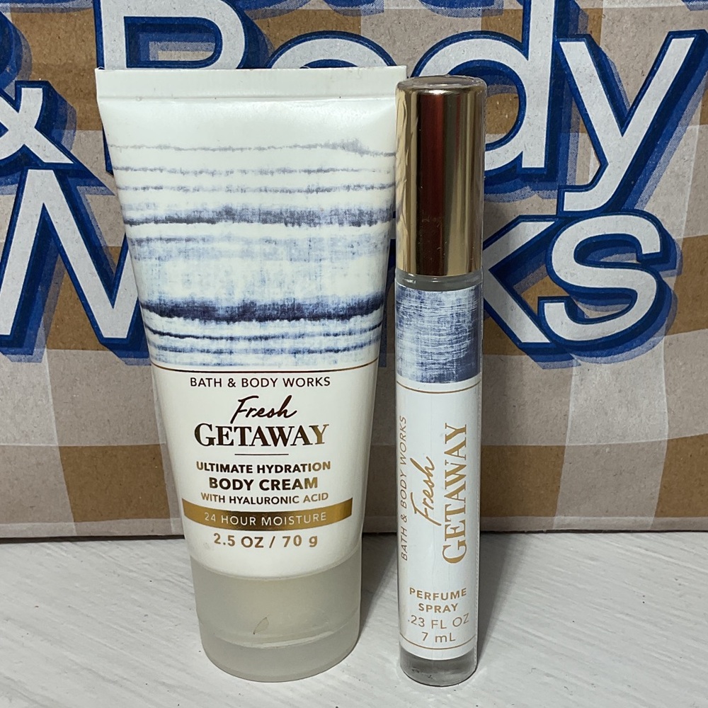 Fresh Getaway perfume spray and body cream never used